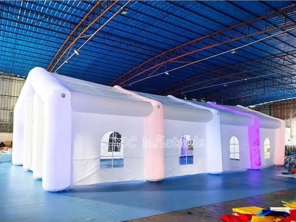 Inflatable event tent and exhibition shelter for commercial brand activations