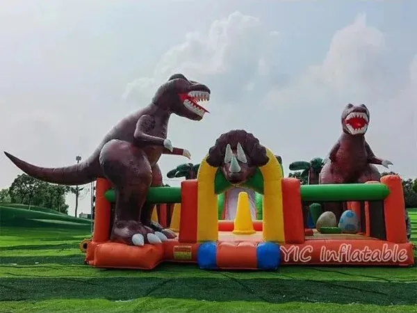 Inflatable theme park attraction concept for resorts and family entertainment centers