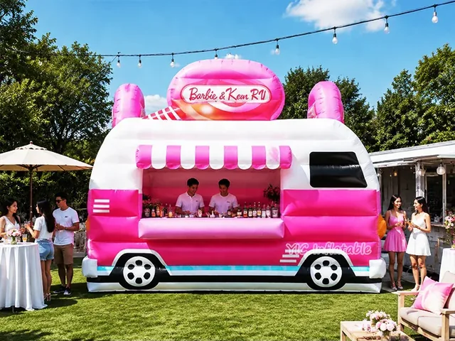 Pink Dessert Truck Inflatable Brand Display product image
