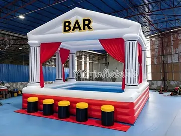 custom branded inflatable display detail view