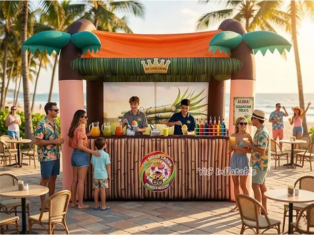 Tropical Inflatable Beverage Bar Display product image
