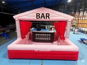 custom branded inflatable display detail view