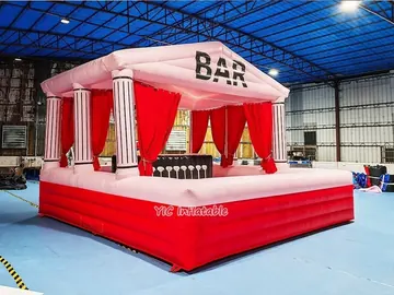 custom branded inflatable display detail view