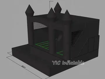 custom inflatable bounce-and-slide attraction detail view