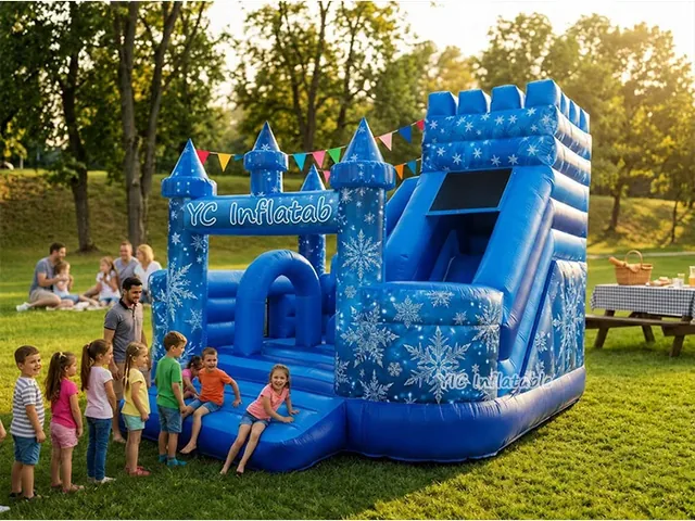 Blue Castle Inflatable Bounce House with Slide product image