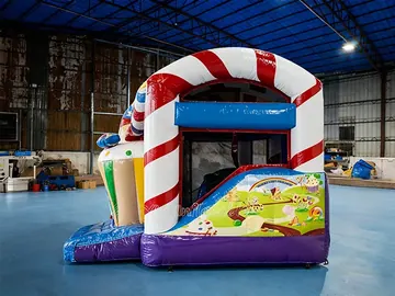 Candyland Bounce House Combo with Pool detail view