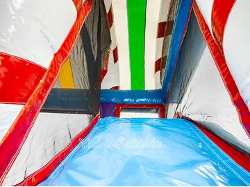 Candyland Bounce House Combo with Pool commercial attraction view