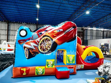 Race Car Bounce House for Sale play layout
