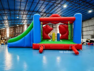 paw patrol themed inflatable bounce-and-slide attraction detail view