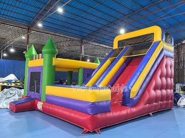 Castle Slide Combo Bounce House front view