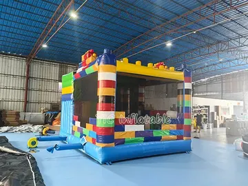 custom inflatable bounce-and-slide attraction detail view