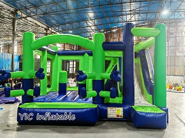 Colorful Inflatable Bounce House Combo with Slide product image
