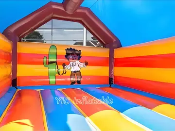 Western Cowboy Bounce House play layout