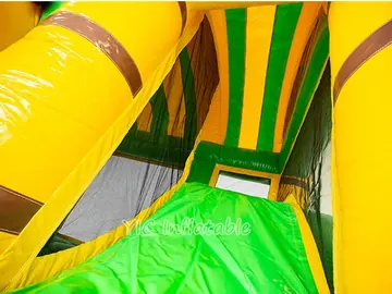 Lion King Inflatable Bounce House Combo with Slide commercial attraction view