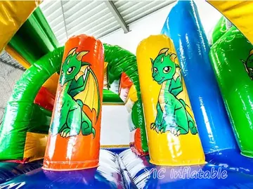 Dragon Inflatable Bounce House Combo with Slide detail view