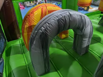 Dinosaur Jumping Castle with Slide commercial attraction view