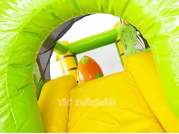 Dinosaur Bounce House Slide Combo commercial attraction view