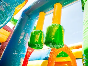 Fairy Tale Tree Bounce House Combo with Slide commercial attraction view