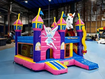 Fairy Dream Inflatable Bounce House side view
