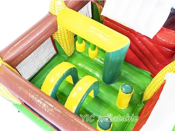 Farm Themed Inflatable Bounce House detail view