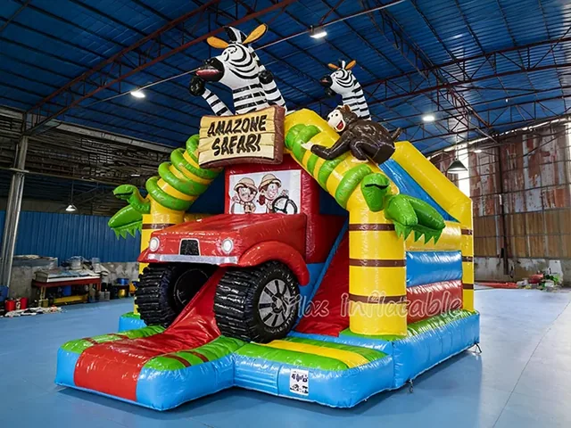 Amazon Safari Inflatable Bounce House Combo with Slide product image