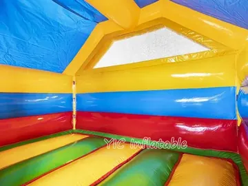 Amazon Safari Inflatable Bounce House Combo with Slide commercial attraction view
