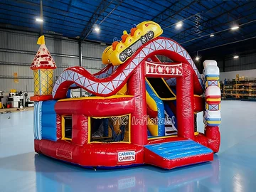 Carnival Combo Bounce House play layout