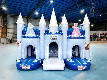 Frozen Bounce House Castle side view