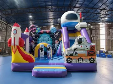 Space Rocket Bouncy Castle with Slide product image