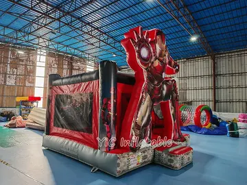 Iron Man Bounce House side view