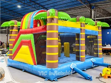 Monkey Bounce House with Slide detail view