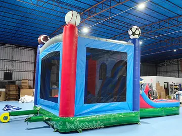 Sports Combo Bounce House play layout