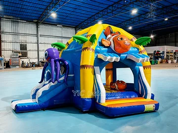 Ocean Slide Inflatable Bouncer side view