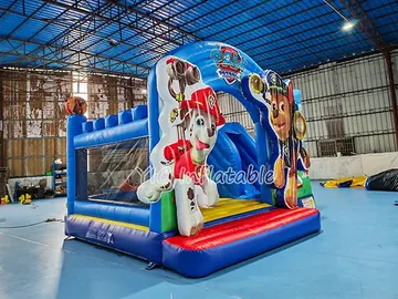 Paw Patrol Bounce House with Slide for Rental play layout