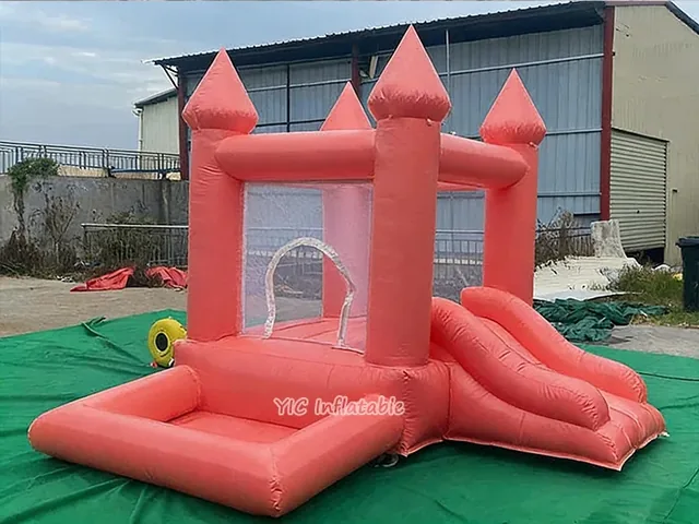 Pink Bounce Castle with Slide product image