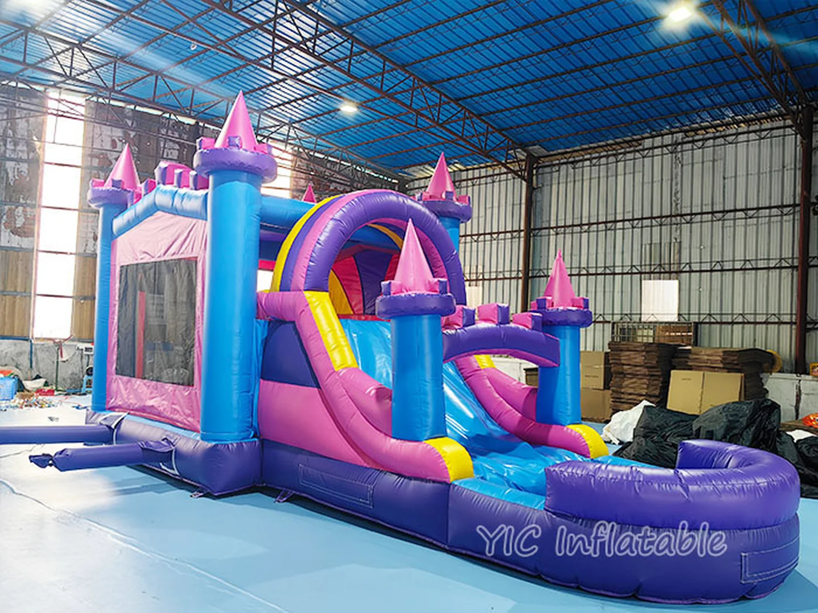Commercial Princess Bouncy Castle front view