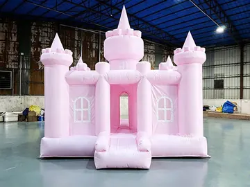 Pink Princess Bounce House play layout