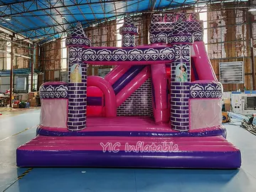 Princess Castle Combo Bounce House commercial attraction view