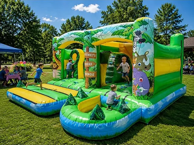 Safari Combo Bounce House product image