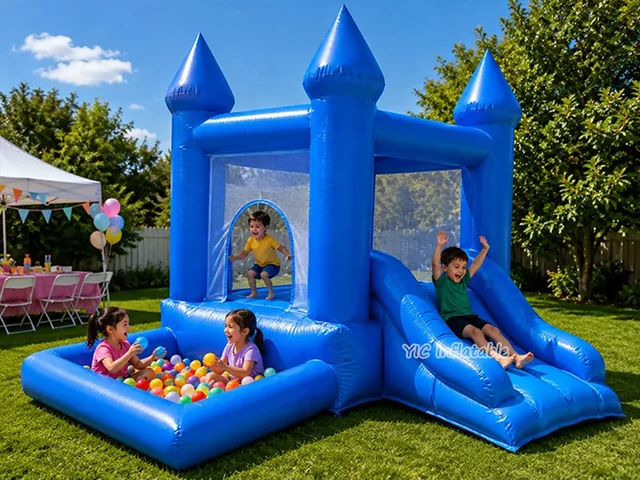 Small Bounce House with Slide and Ball Pit product image