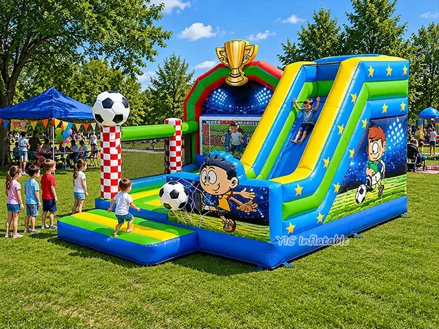 Soccer Bounce House Combo with Slide product image