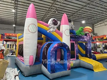 Inflatable Rocket Bouncer side view