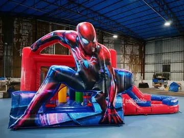 custom inflatable bounce-and-slide attraction detail view