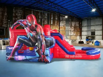 custom inflatable bounce-and-slide attraction detail view