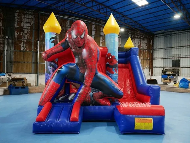 Spiderman Bouncy Castle with Slide product image