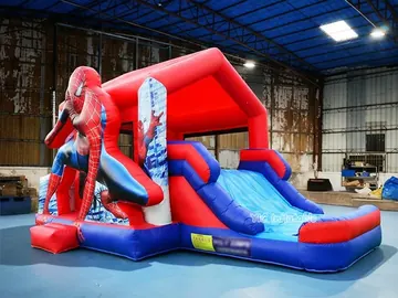 custom inflatable bounce-and-slide attraction detail view