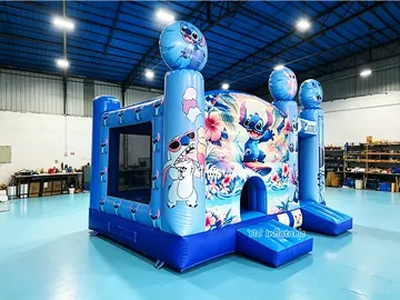 Stitch Bounce House for Sale side view