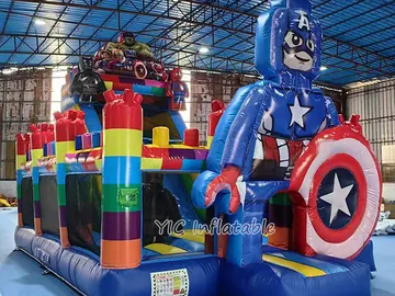 Captain America Bounce House play layout