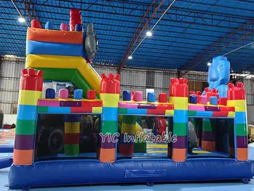 Captain America Bounce House commercial attraction view