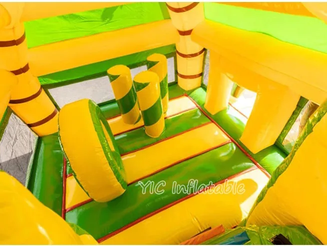 Elephant Bounce House with Slide commercial attraction view